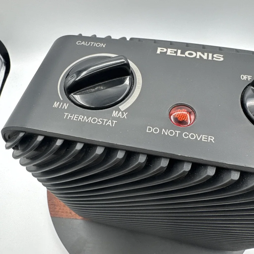Pelonis 1500W 3-Speed Electric Fan-Forced Space Heater Black PSH08F1ABB